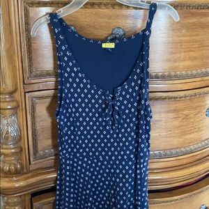 Blue and floral dress